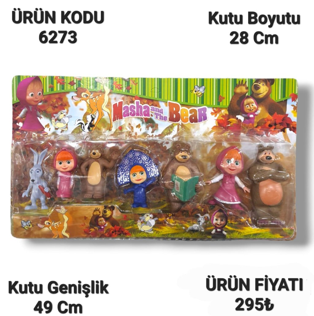 6273 KARTELA 7Lİ MAŞAVE KOCA AYI SERİSİ