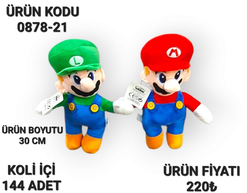 0878-21 25CM PELUŞ SÜPER MARİO