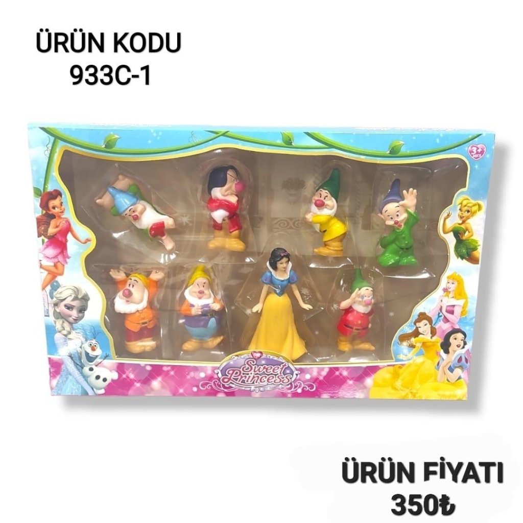933C-1 KUT 8Lİ PRENSES YEDİ CÜCELER