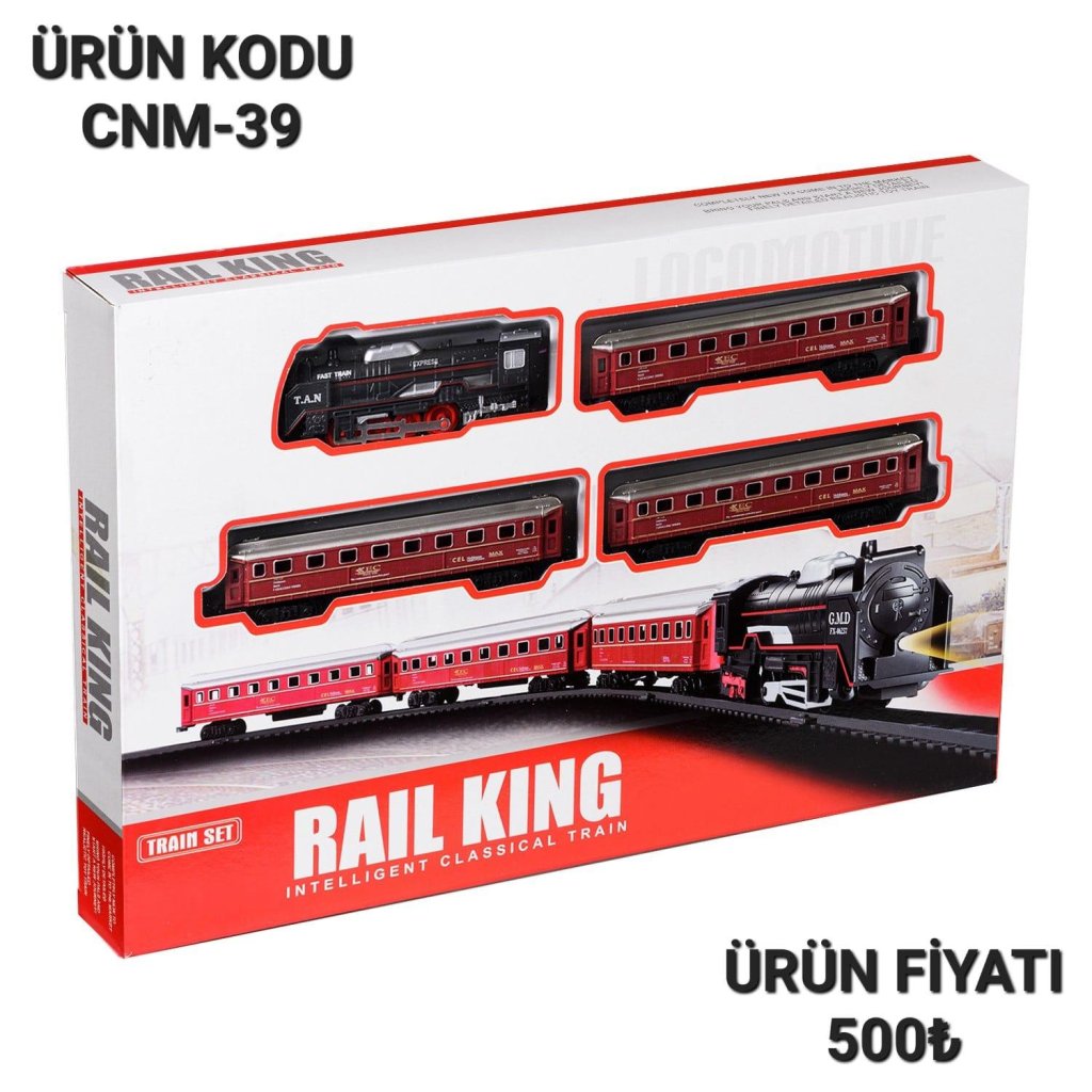 CNM-39 KUT. PİLLİ RAYLI TREN SETİ