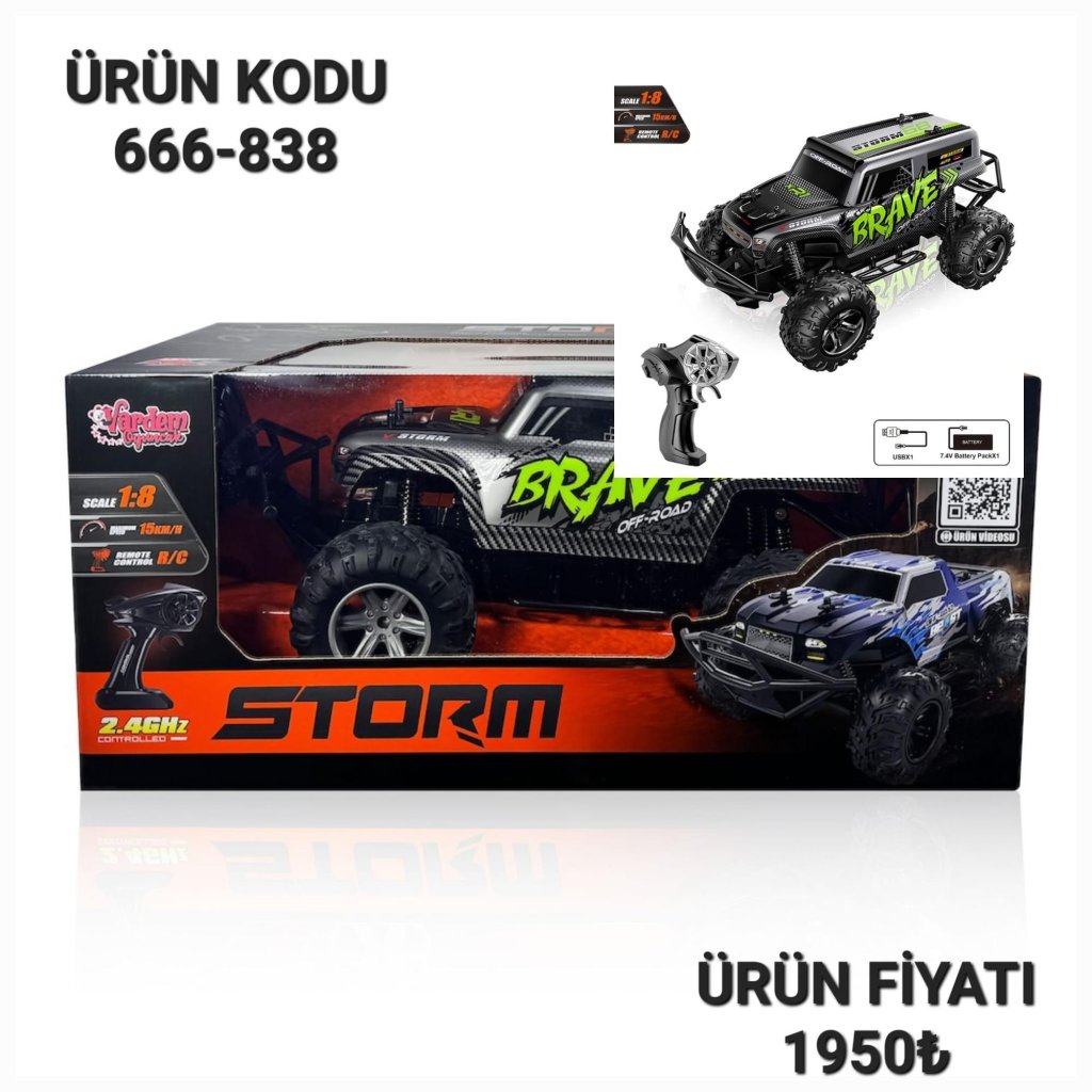 666-838 UZ KUM SARJLI OFF ROAD JEEP