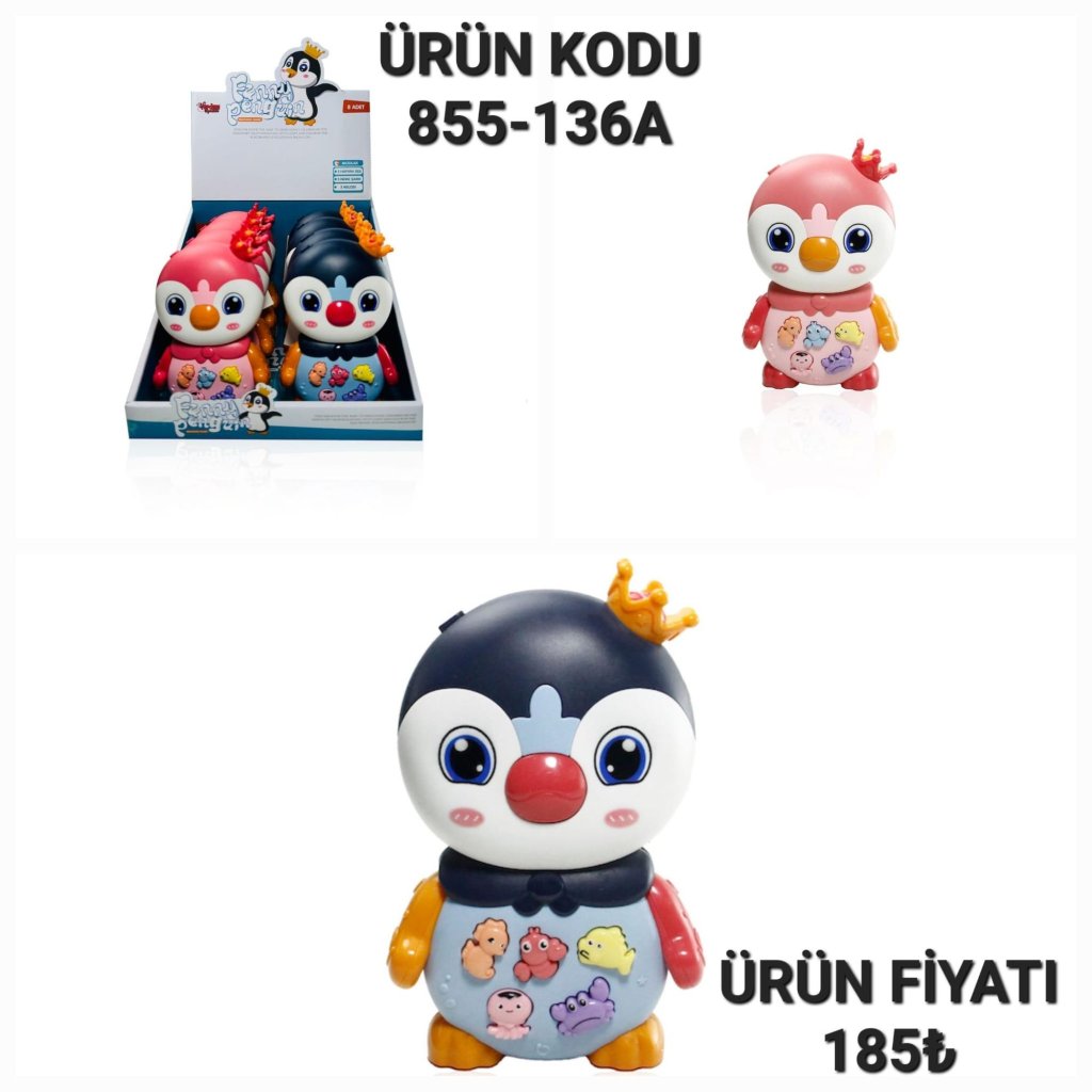 855-136A SESLI IŞIKLI EĞİTİCİ PENGUEN