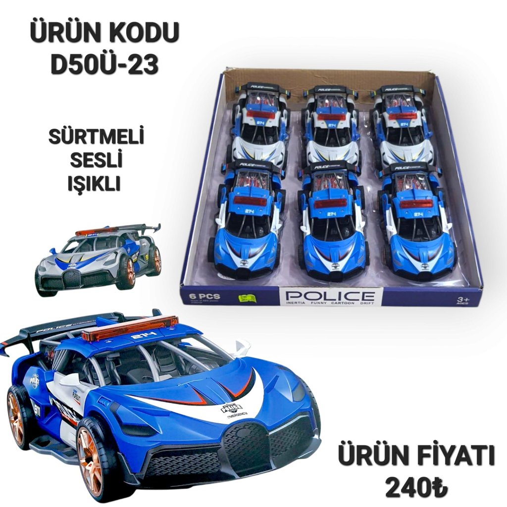 D500-23 STANTLI SESLİ POLİS ARABASI