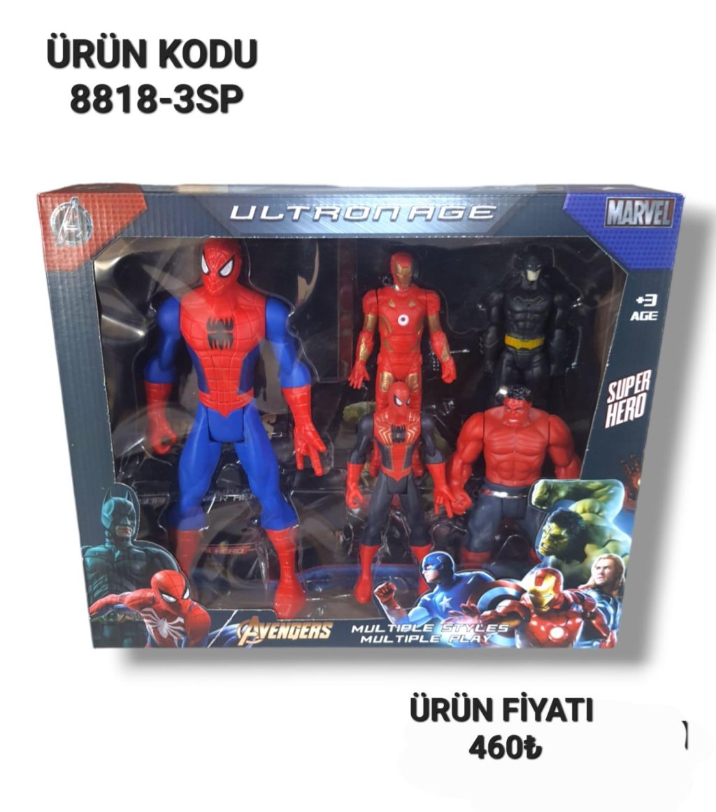 8818-3SP KUT BY. SDRMN AVENGERS SET COKLU
