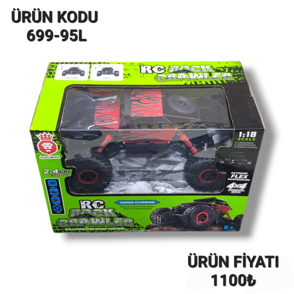 699-95L UZ KUM ROCK CRAWLER SARJLI JEEP