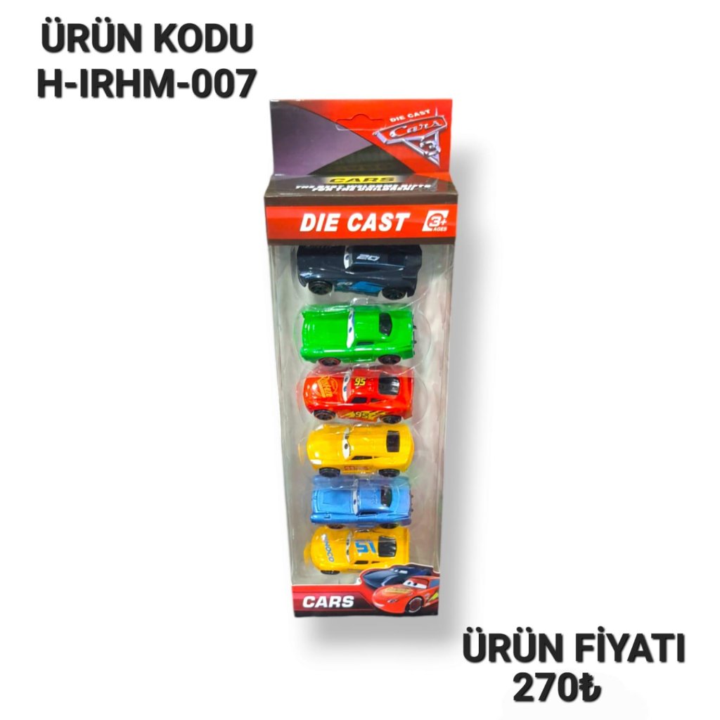 H-IRHM-007 KUT 6LI CARS METAL ARABA