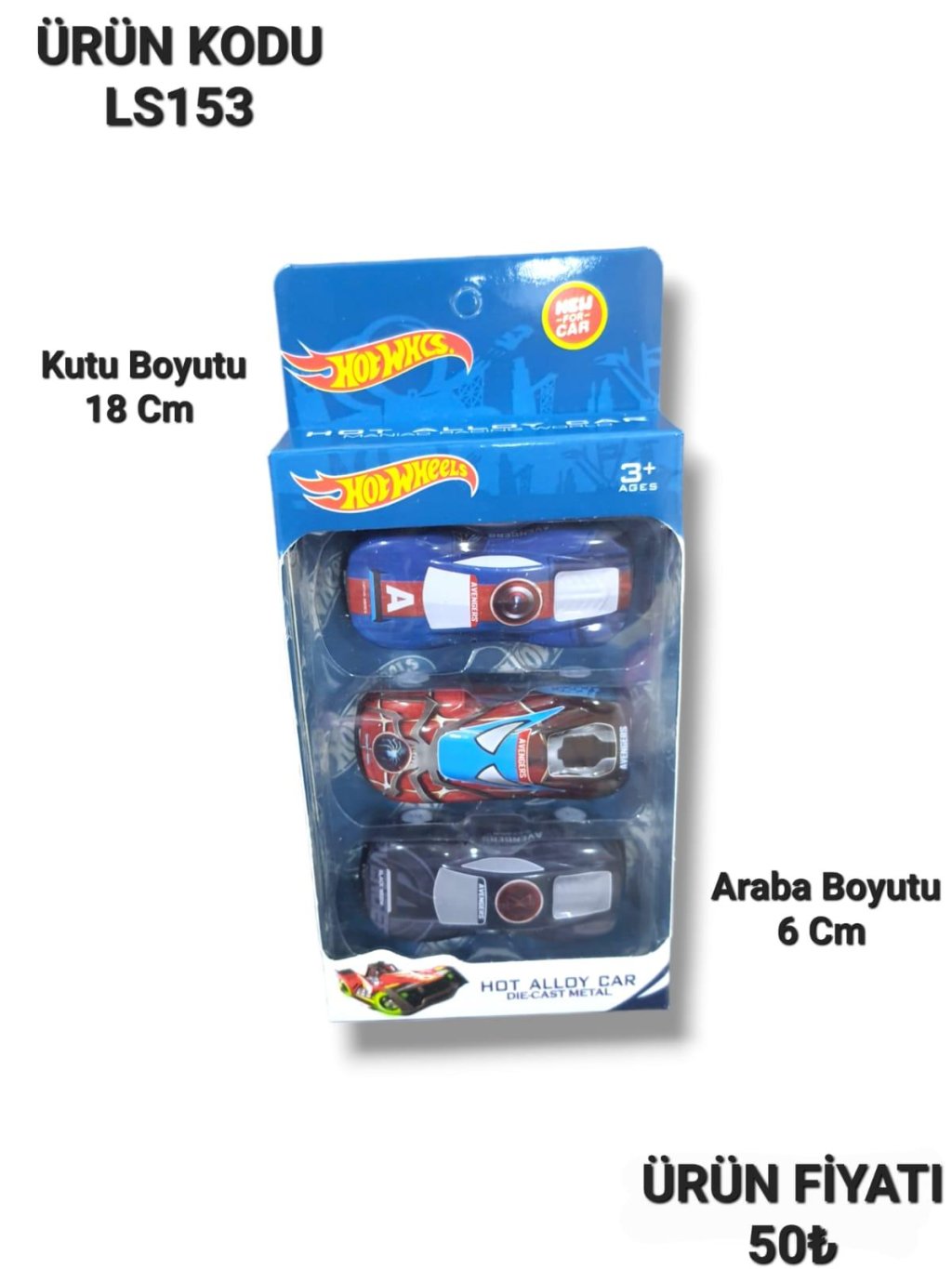 LS153 KUT 3LÜ HOTWHEELS ARAÇLAR