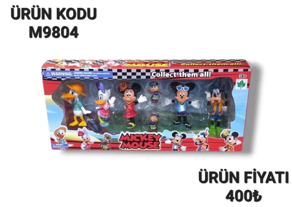 M9804 KUTUDA 7Lİ MICKEY MAUSE SERİSİ
