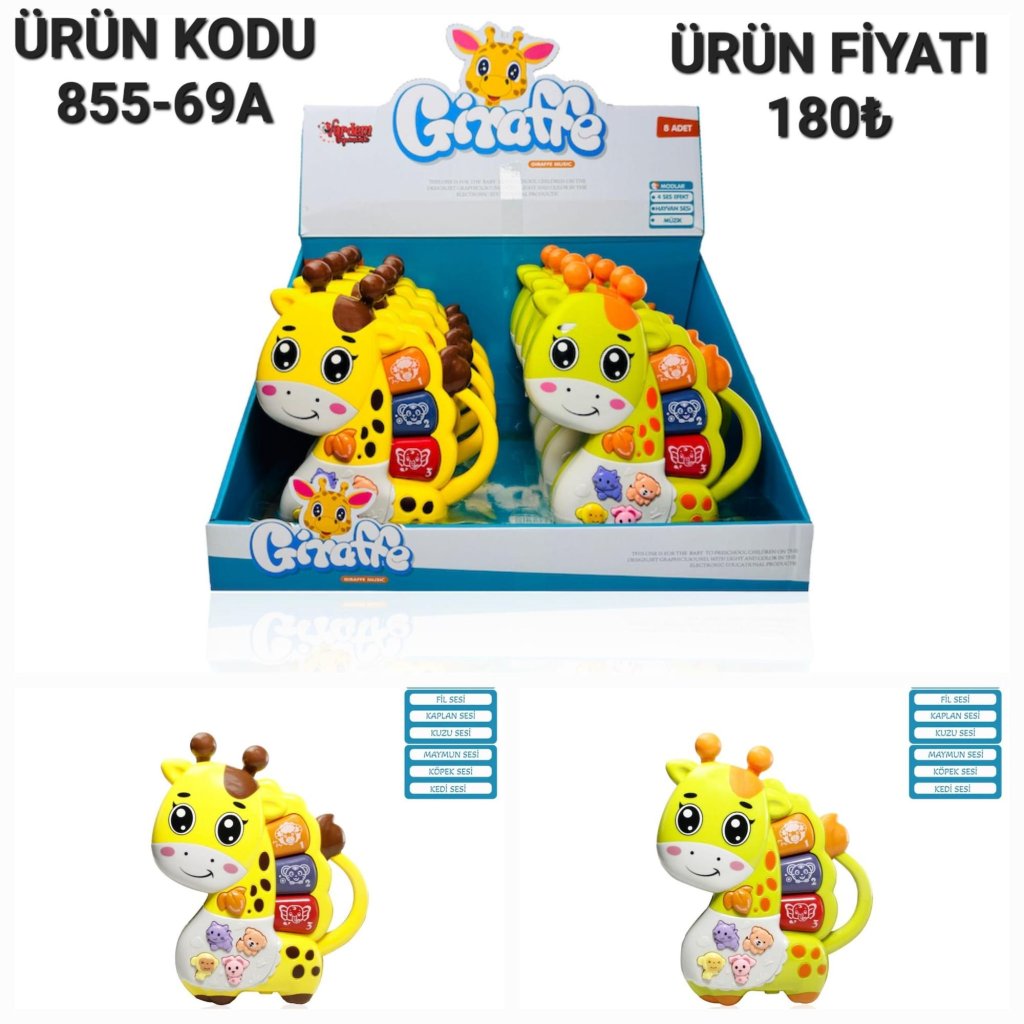 855-69A ISIKLI PILLI EĞİTİCİ ZÜRAFA