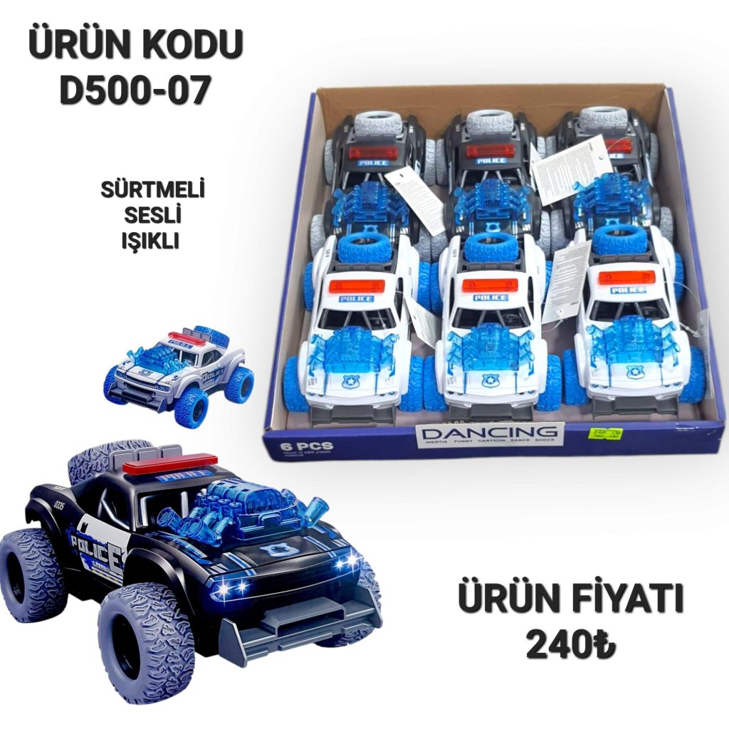 D500-07 STANTLI POLİS JEEP SESİ IŞIKLI