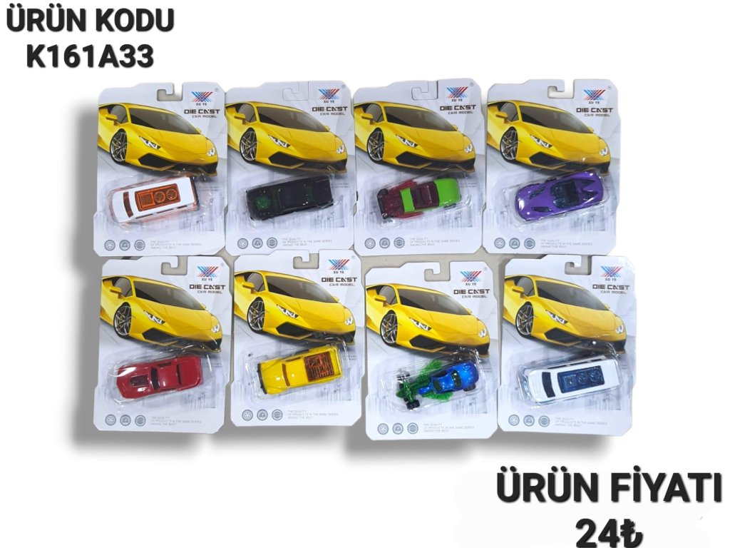 K161A33 KARTELA METAL ARABA SERİSİ TEKLI