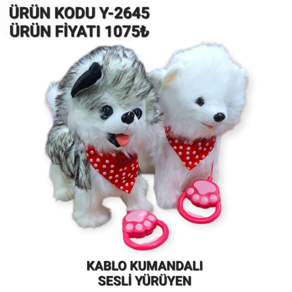Y-2645 PİLLİ KUMANDALI FULARLI KÖPEK