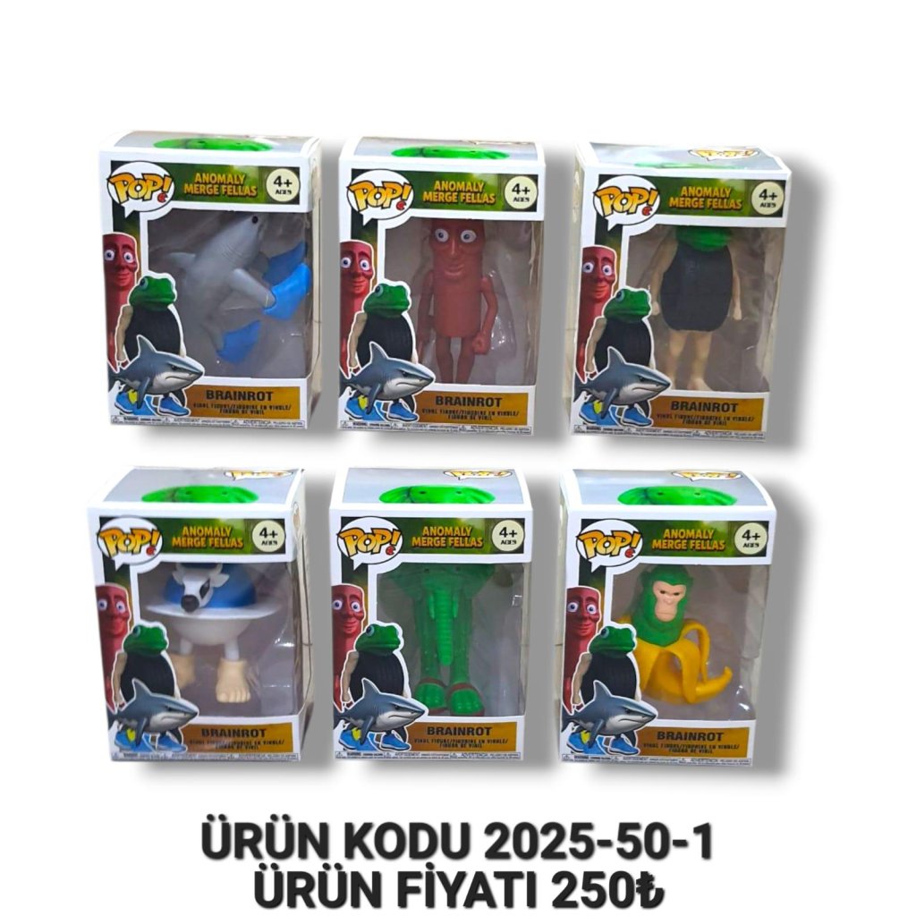 2025-50-1 KUT. TEKLİ BRAİNROT FİGÜR