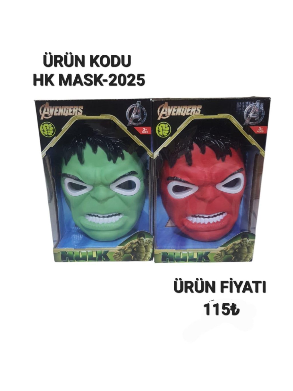 HK MASK-2025 KUTULU IŞIKLI HULK MASKE
