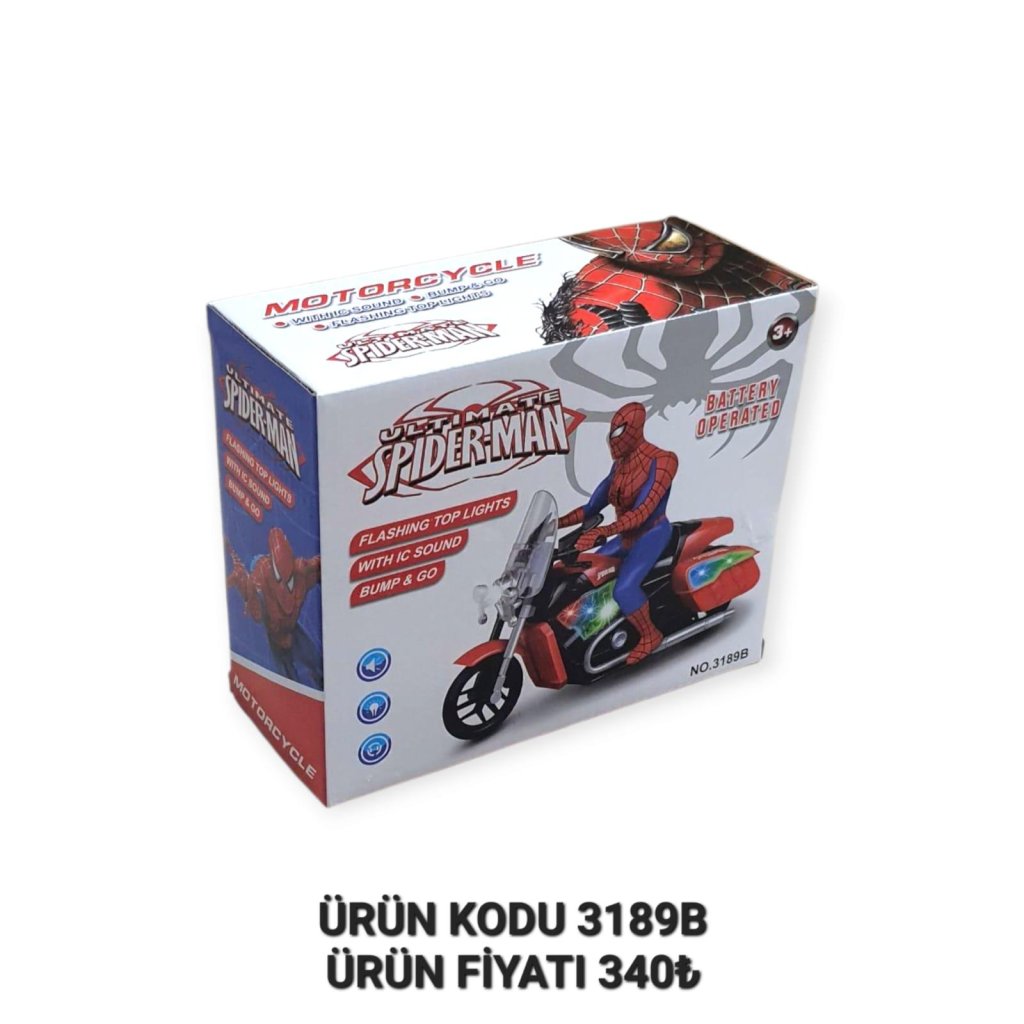3189B KUT. PİLLİ SPİDERMANLI MOTOR