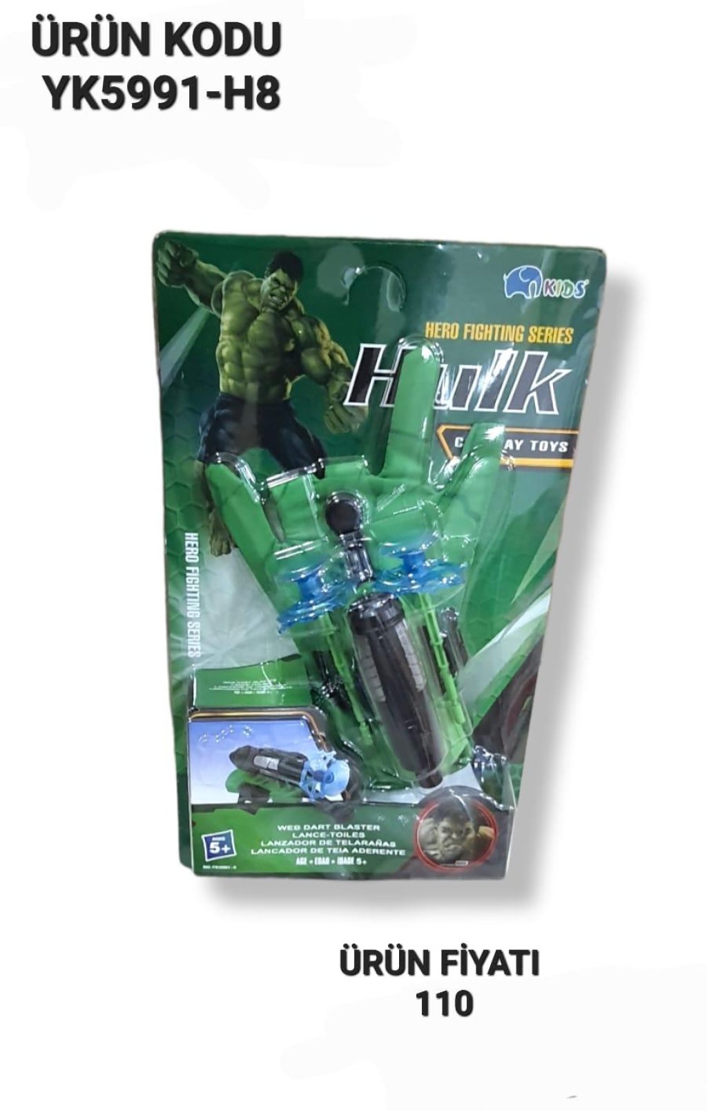 YK5991-H8 ELDİVEN HULK MODELLİ