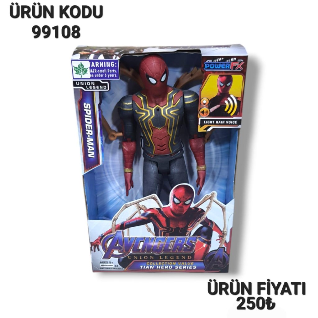 99108 KUT İTHAL SPIDERMAN KARAKTER