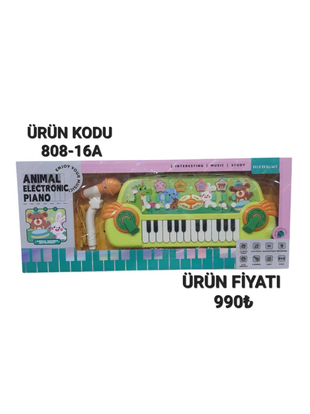 808-16A KUT MIKROFONLU PIANO BY BOY