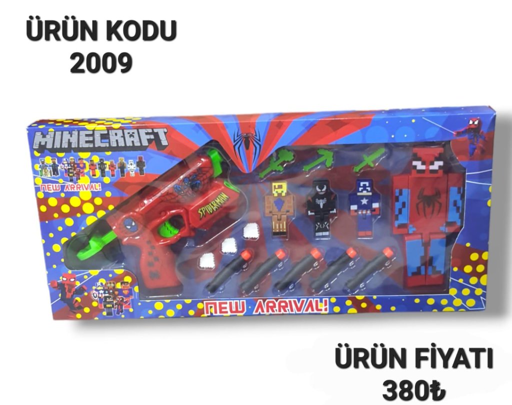 2009 NERF SILAH VE SPIDERMAN KAREKTER