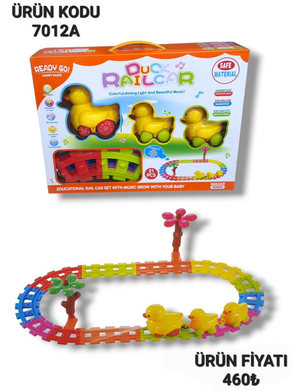 7012A PİLLİ ÖRDEKLİ RAYLI TREN