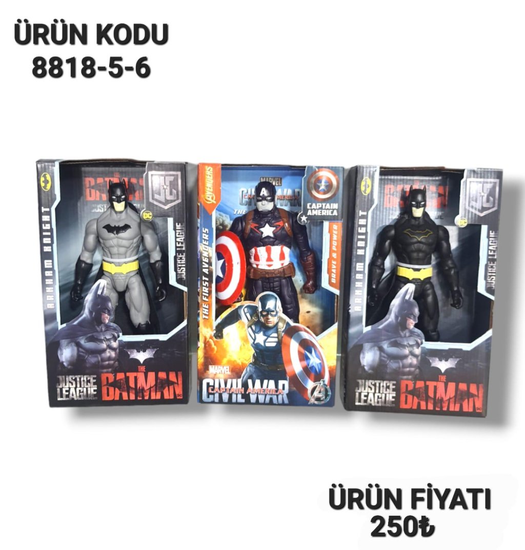 8818-5-6 KUT SESLİ BTMN VE CAPTAN AMRC KARAKTER