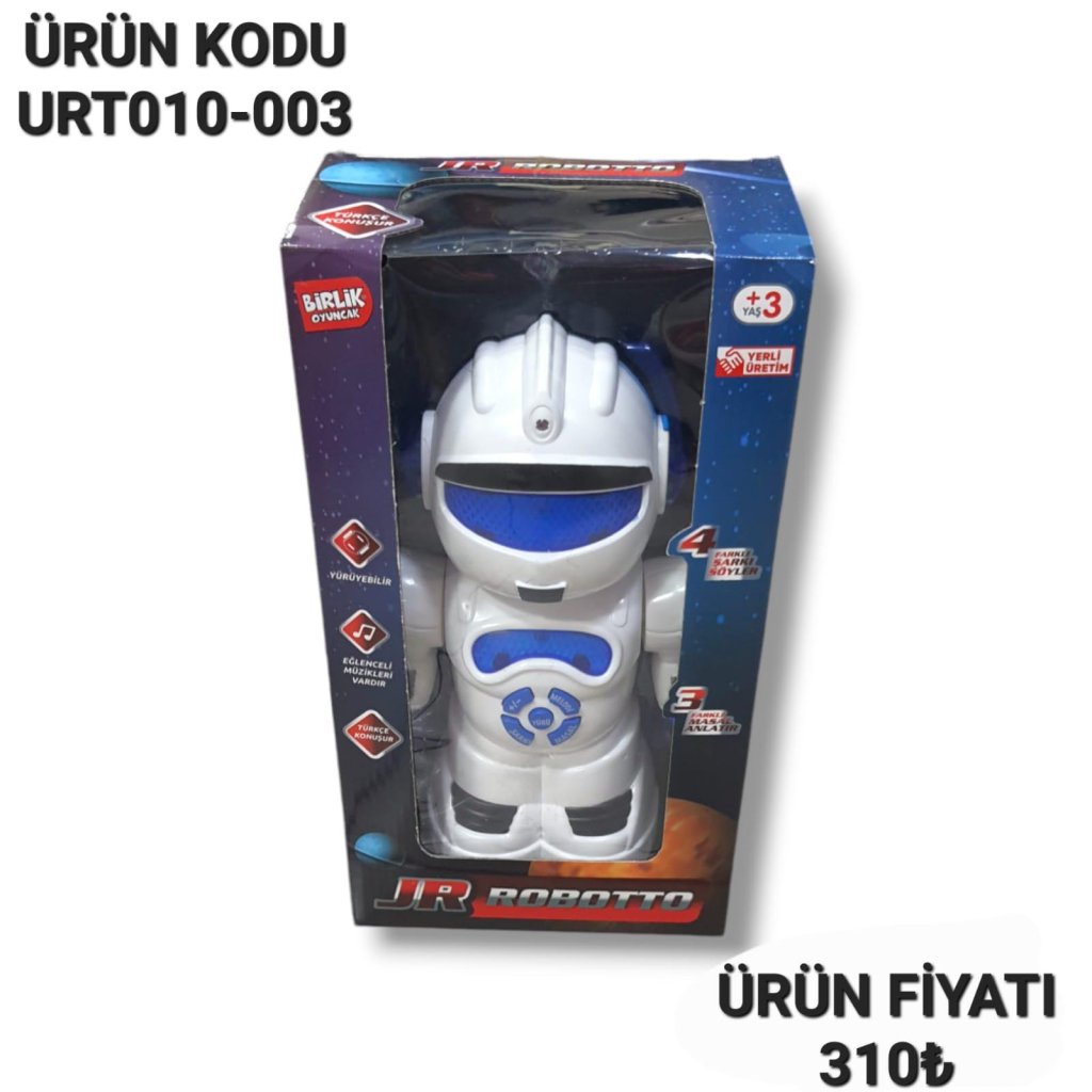 URT010-003 KUT PİLLİ JR ROBOTTO ROBOT