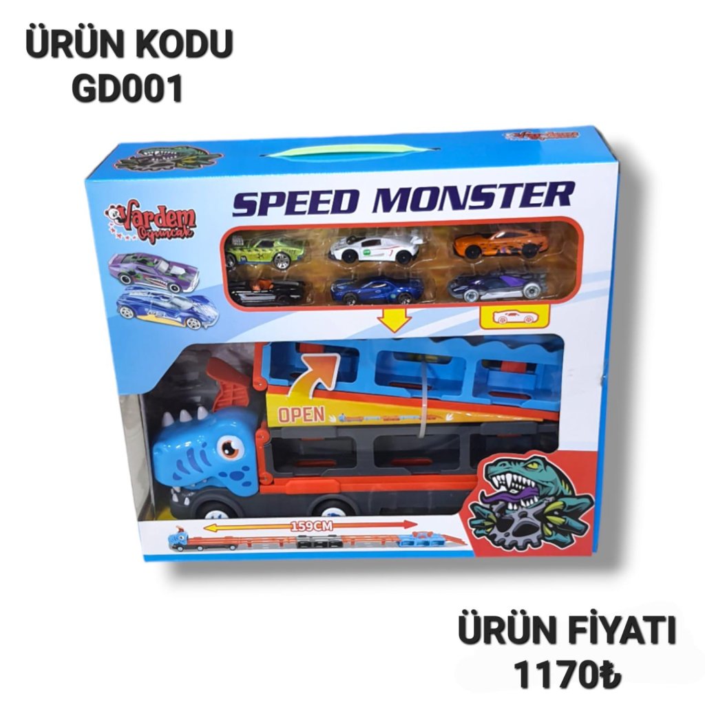 GD001 PARKURLU ARABA FIRLATAN DİNAZOR