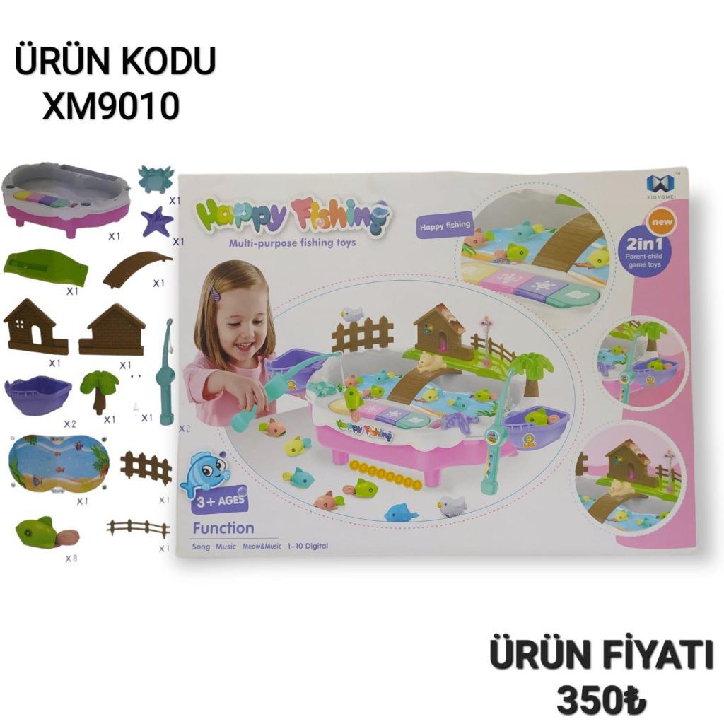 XM9010 KUT PİLLİ MANYETİK BALIK OYUNU PİANOLU