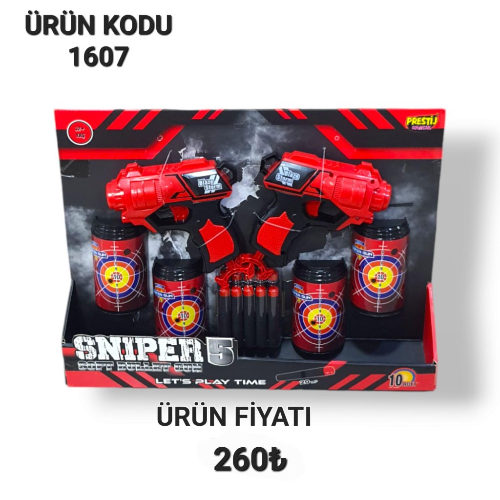 1607 NERF IKILI HEDEFLI KIRMZ SLH