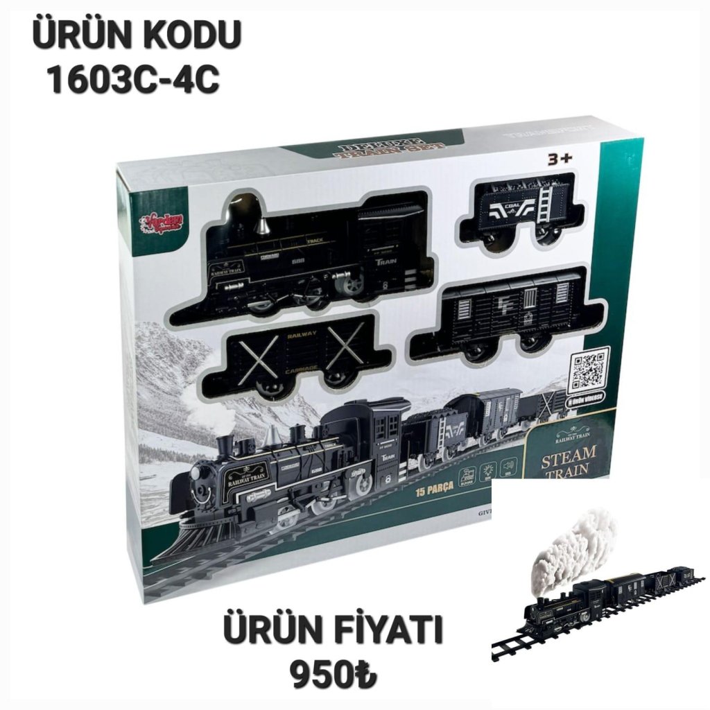 1603C-4C ISIKLI SESLI BUHARLI TREN SETİ