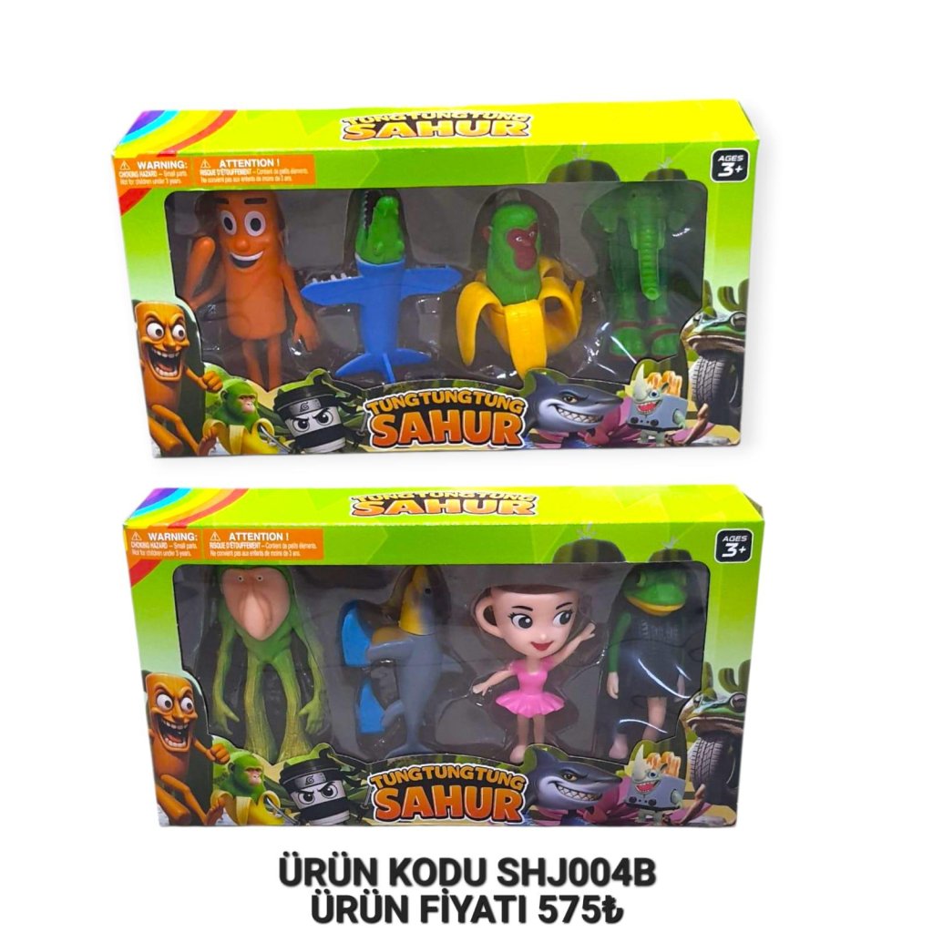 SHJ004B KUT. 4 LÜ BRAİNROT TUMTUM FİGÜRLER