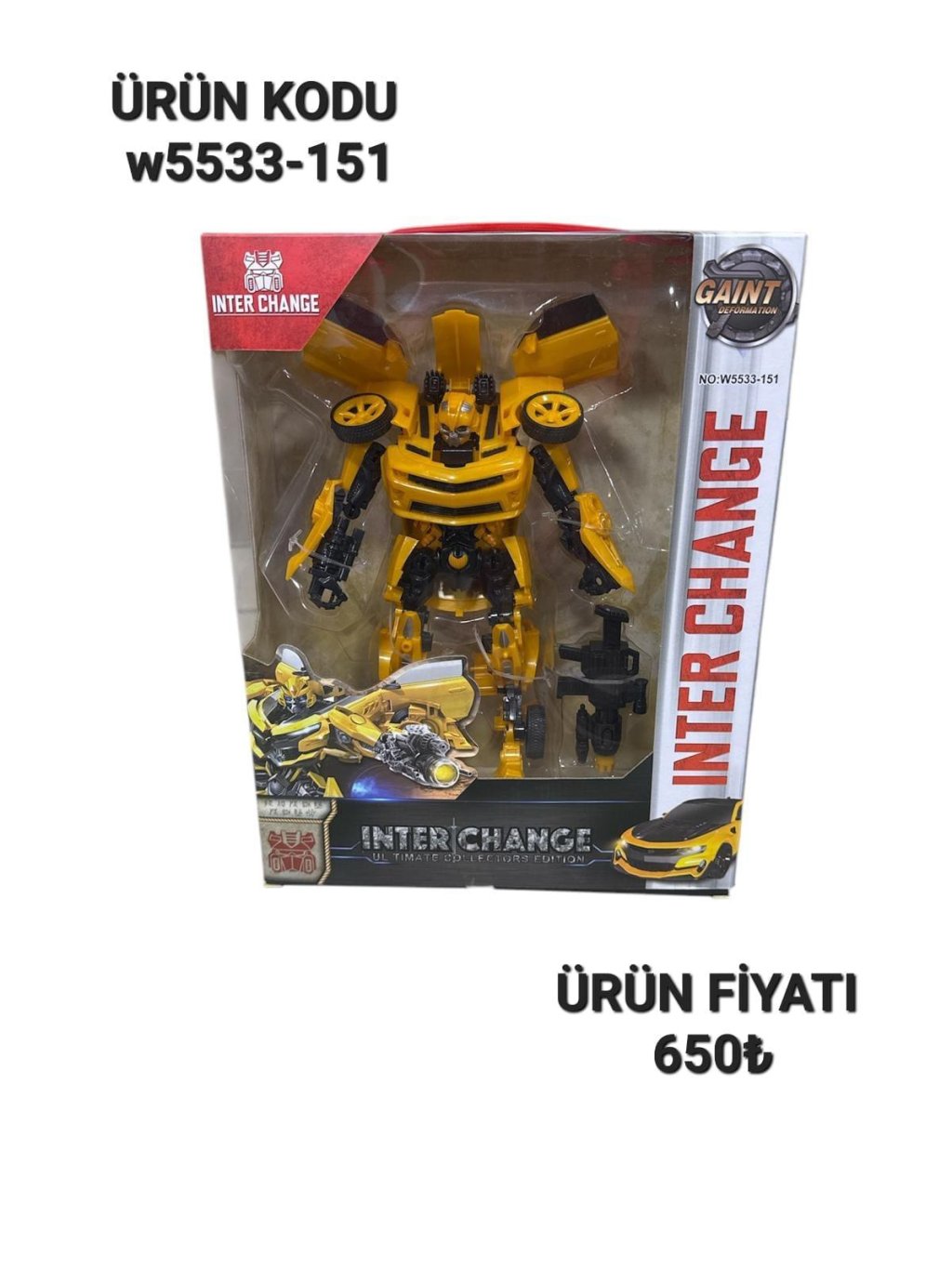 W5533-151 KUT TRANSFORMERS SET OPTİMUS SERİSİ