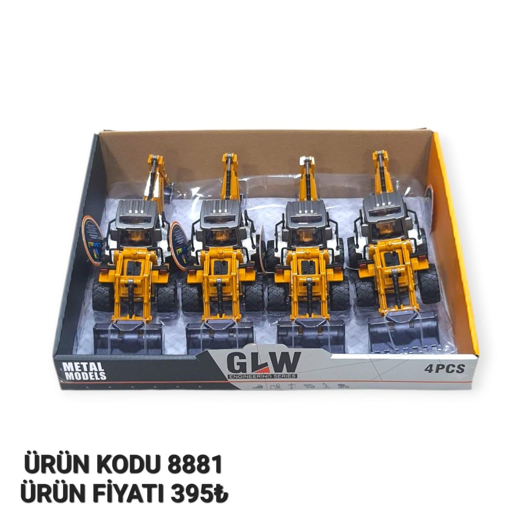 8881 KUT. 4 LÜ METAL KAZICILI KEPÇE